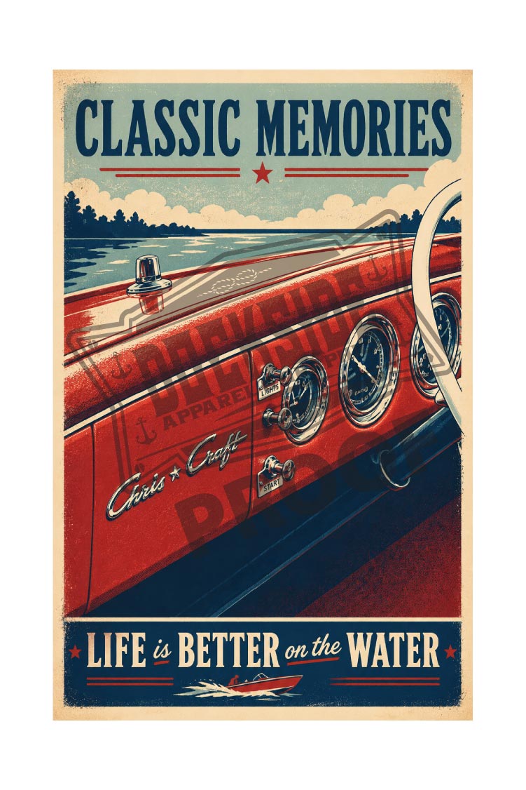 Classic Memories Vintage Poster