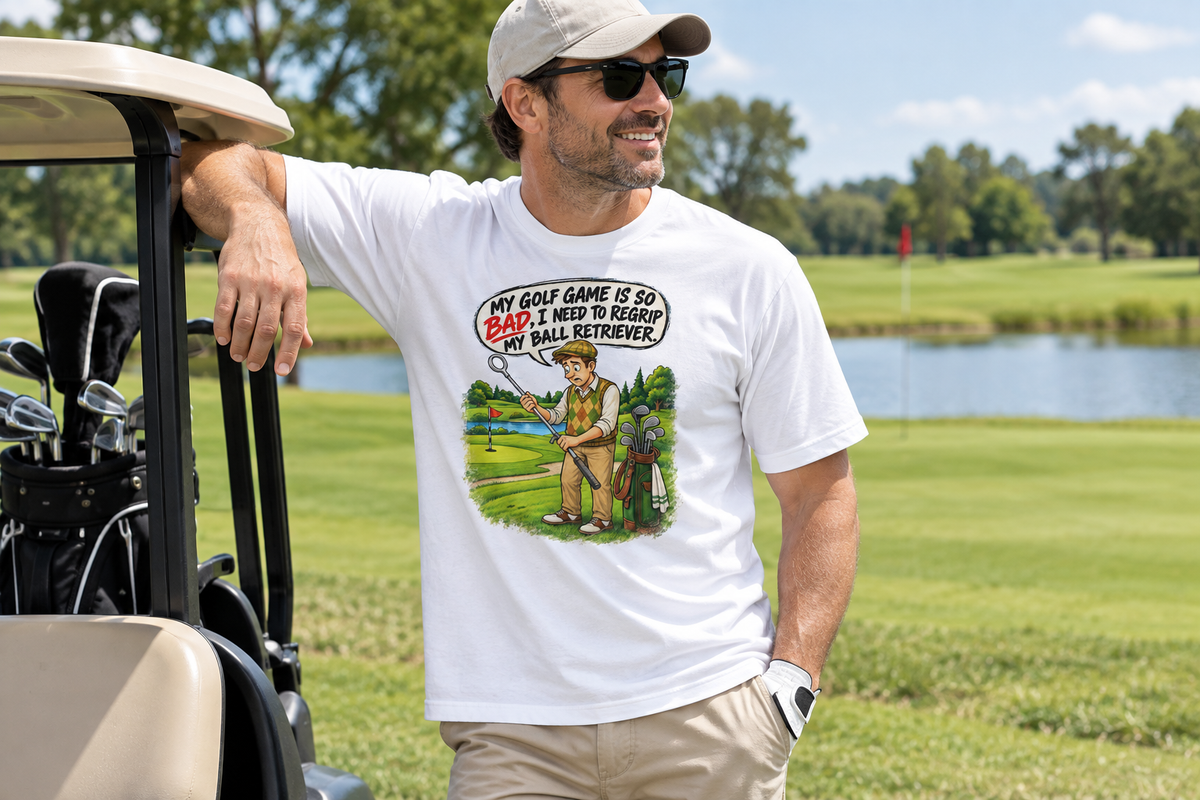 Lifestyle photo for golf T-shirt
