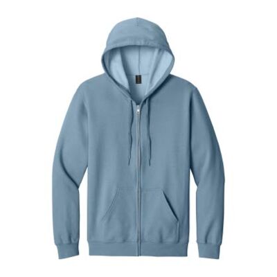Softstyle ® Midweight Fleece Full Zip Hooded Sweatshirt Thumbnail